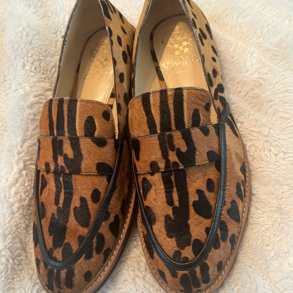 Vince Camuto Leopard Print Loafers
